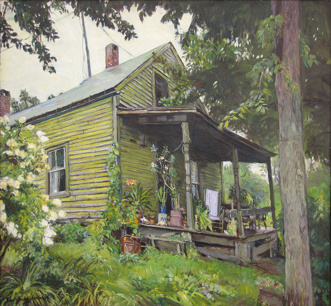 Robert Strong Woodward, Mrs. Keach's Front Porch, 1933. Private Collection