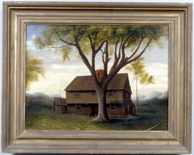  Ensign John Sheldon House, 1699 “Old Indian House” Painted by George Washington Mark, 1848