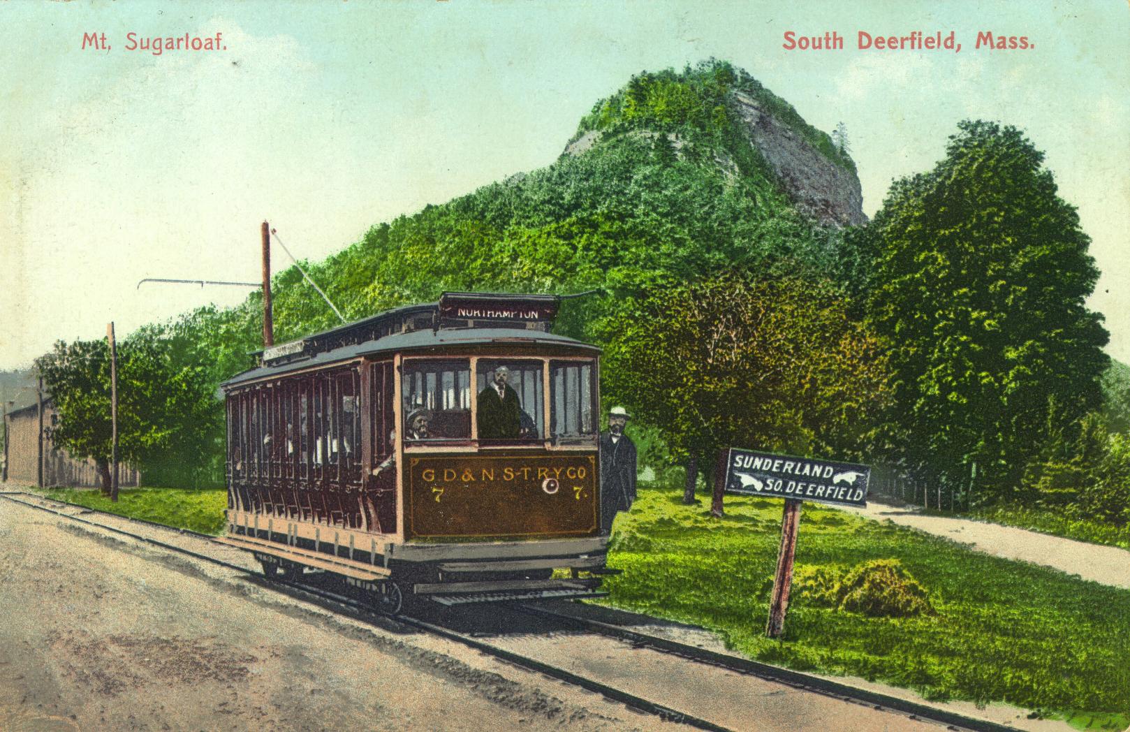 Mt. Sugarloaf And Trolley Postcard