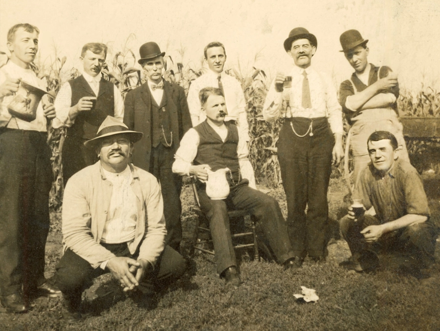 Bohemian Men in Turners Falls, 1912