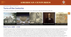 Turns of the Centuries on Americancenturies.org